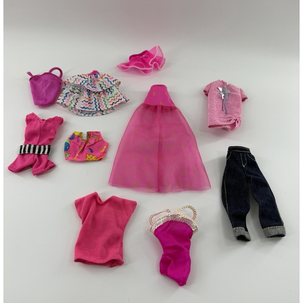 Barbie Mixed Lot Vintage Clothes 14 Pieces Skipper Clothes
